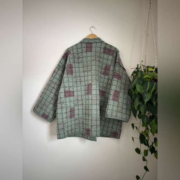 Lane Bryant Quilted Cotton Kimono in Olive - Picture 9 of 9